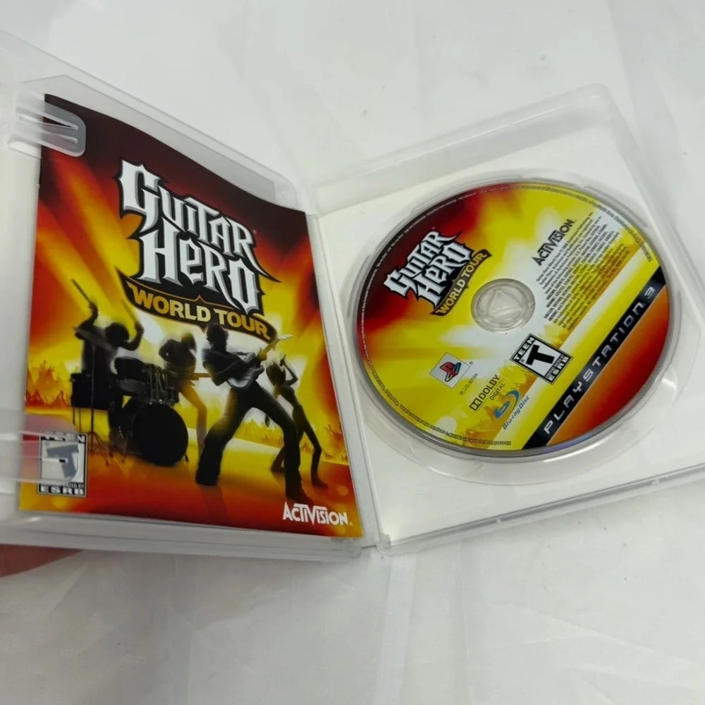 Guitar Hero World Tour Sony PlayStation 3 PS3 Game Disc Manual BLUS-30164